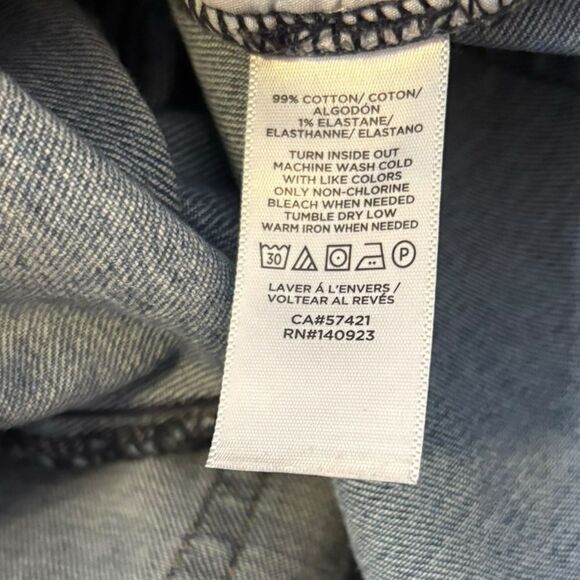 Loft Skinny Ankle Jeans Asymmetrical Hem Womens Size 4 Petite - Picture 5 of 9